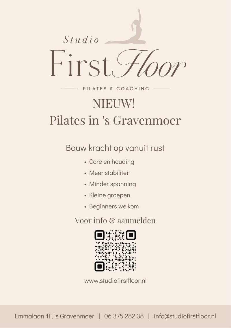 Flyer achterzijde Studio First Floor