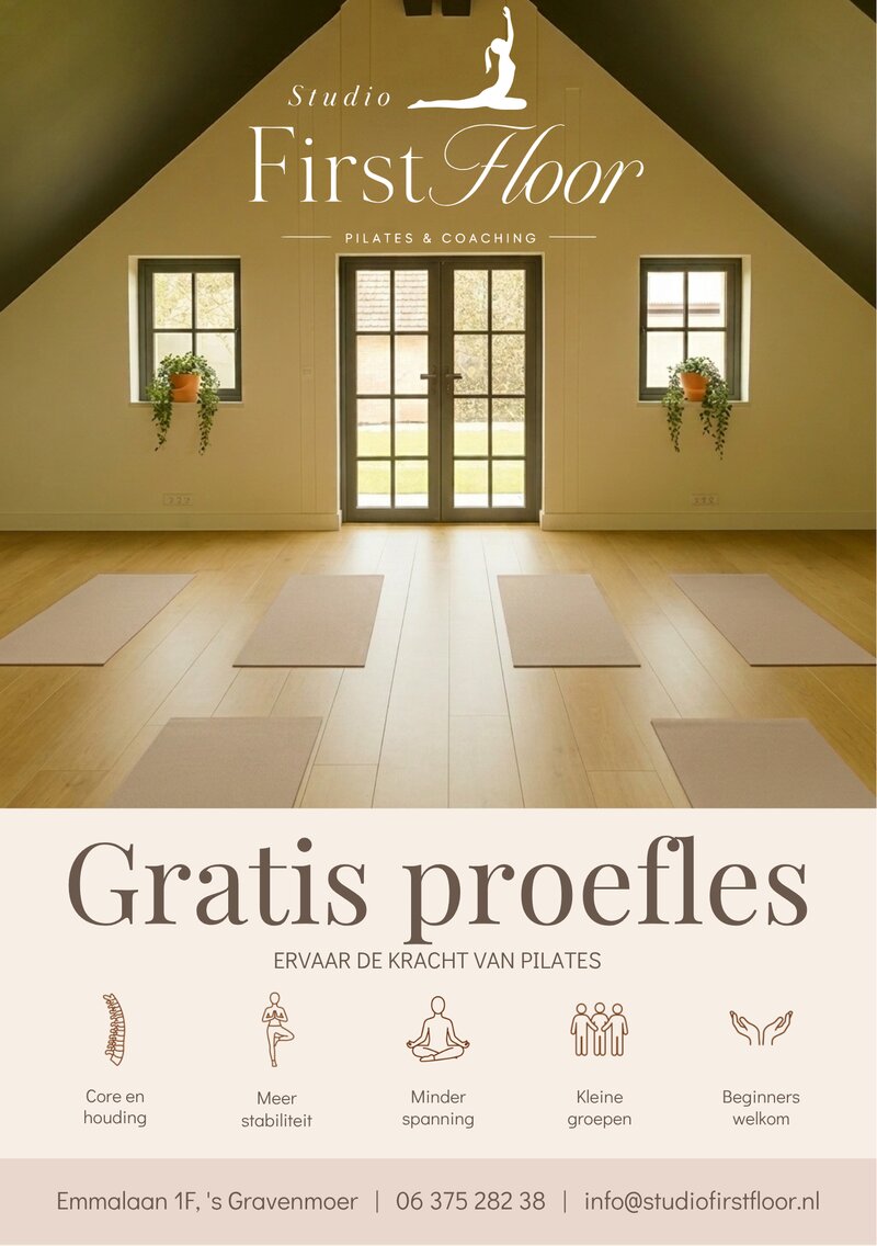 Flyer voorzijde Studio First Floor